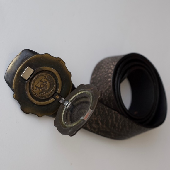 DIESEL Hand Made Leather/Bronze Belt - Picture 5 of 6